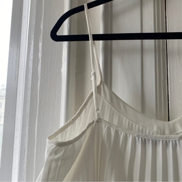 Zara white pleated tank dress - Picture 2 of 5